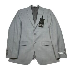 Bar III‎ Light Gray Suit Jacket Mens 38R 38 Skinny Bi-Stretch Comfort $425 NEW